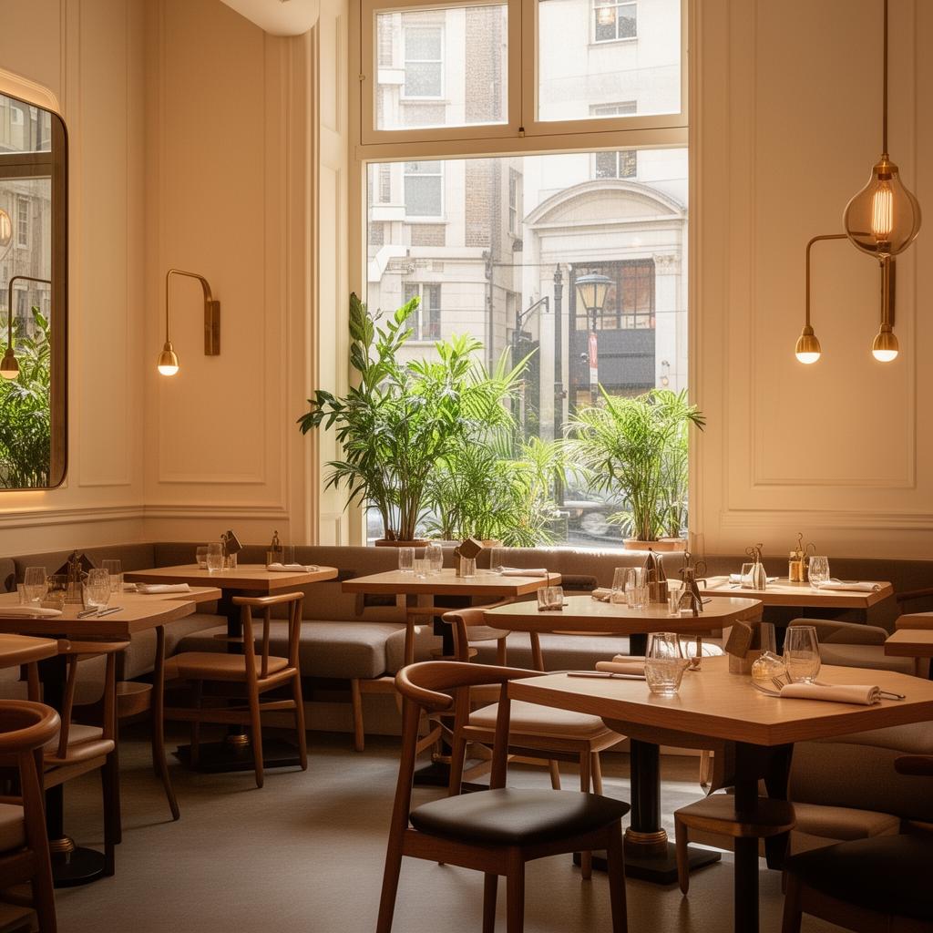 Intérieur chaleureux et contemporain de Baguette Grill Genève