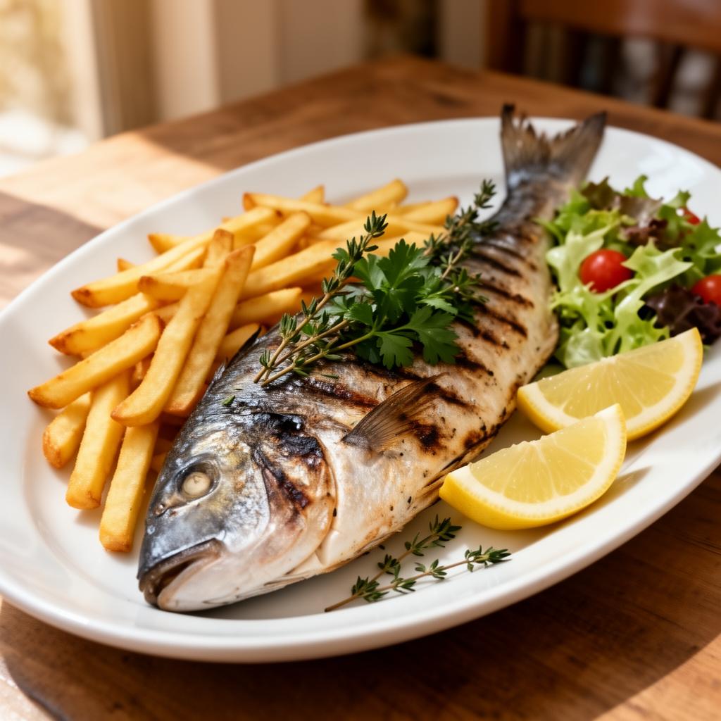Dorade grillée aux fines herbes